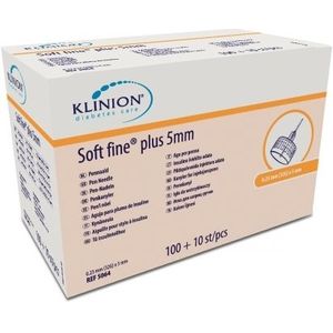 Klinion Diabetes Care Soft fine Plus pennaalden 0,23mm (32G) x 5mm
