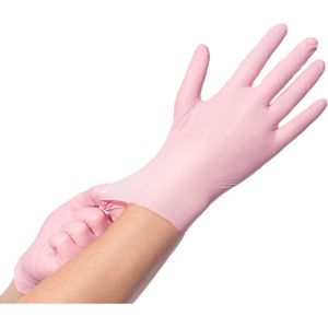 Comforties Soft Nitril Premium handschoenen Roze 100 stuks-Large