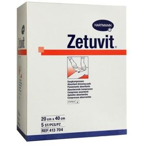 Zetuvit absorberend kompres steriel 20x40cm