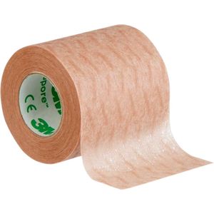 Micropore hechtpleister beige 5cm x 9,1m, 6 rol