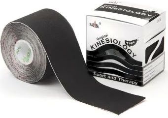 Nasara kinesiologie tape Zwart 5 meter x 5cm