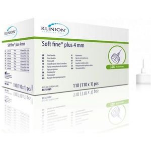 Klinion Diabetes Care Soft fine Plus pennaalden 0,23mm (32G) x 4mm