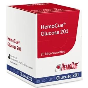 HemoCue Glucose 201 cuvetten 25 stuks