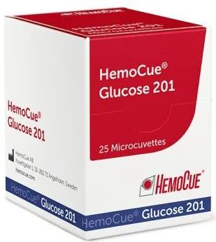 HemoCue Glucose 201 cuvetten 25 stuks
