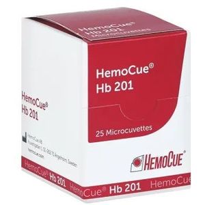 HemoCue 201 Hb cuvetten 25 stuks