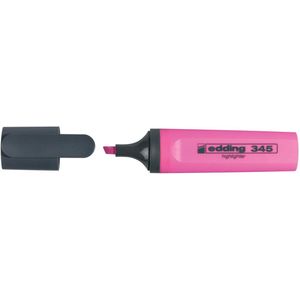 Edding markeerstift 345 roze, doos van 10 stuks