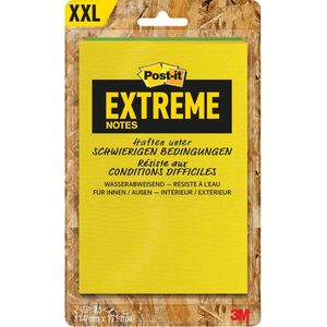 Post-it® Extreme Notes, ft 114 x 171 mm, 2 blokken van 25 blaadjes, geassorteerde kleuren