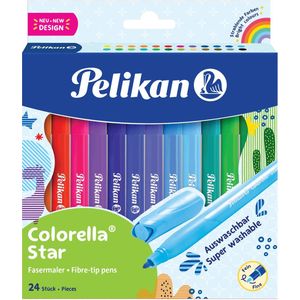 Pelikan Colorella Star viltstift, etui van 24 stuks