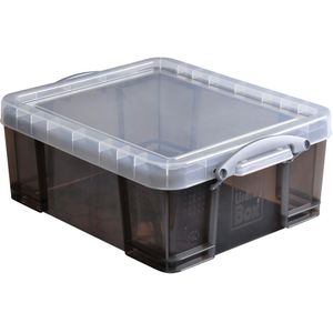 Really Useful Box opbergdoos18 liter, transparant gerookt