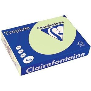 Clairefontaine Trophée gekleurd papier, A4, 80 g, 500 vel, lichtgroen
