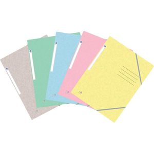 Oxford Top File  elastomap, voor ft A4, geassorteerde pastelkleuren