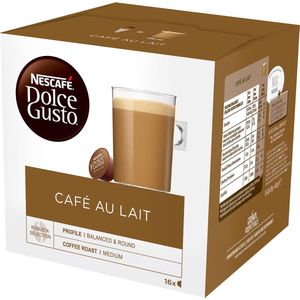 Nescafé Dolce Gusto koffiecapsules, Café au lait, pak van 16 stuks