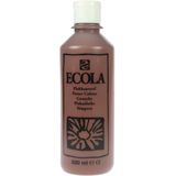 Talens Ecola plakkaatverf flacon van 500 ml, bruin