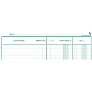 Exacompta inventaris, ft 32 x 19,5 cm, Nederlandstalig