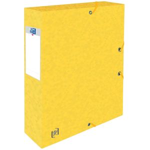 Elba elastobox Oxford Top File  rug van 6 cm, geel