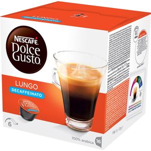 Nescafé Dolce Gusto koffiecapsules, Lungo Decaffeinato, pak van 16 stuks