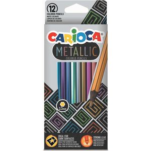 Carioca kleurpotlood Metallic, 12 stuks in een kartonnen etui