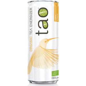 Tao Organic Tea Energizer Lemon, blik van 25 cl, pak van 24 stuks