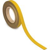 MAUL magnetisch etiketband beschrijf- en wisbaar, 10mtx20mm, geel