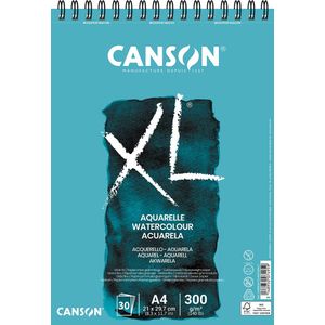 Canson schetsblok XL aquarelle 300g/m² ft A4, 30 vel