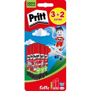 Pritt Original plakstift, 11 g, 3  2 gratis, op blister