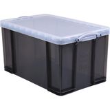 Really Useful Box opbergdoos 84 liter, transparant gerookt