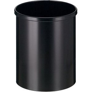 Eko papierbak uit metaal, inhoud 15 L, zwart
