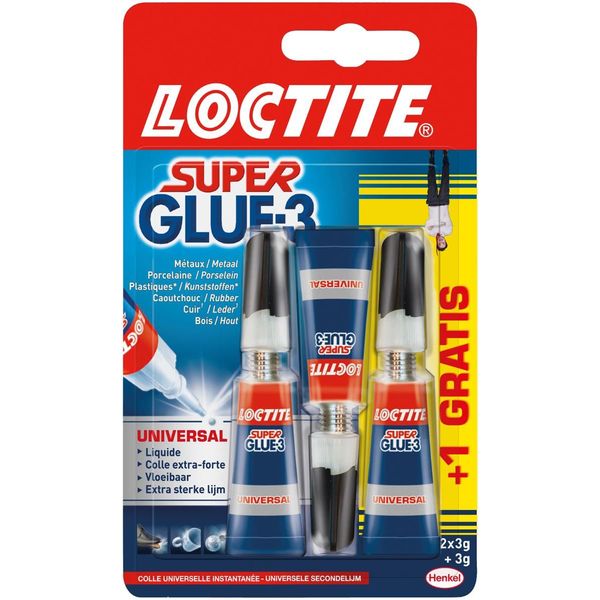 Colle instantanée extra-forte Super Glue en gel Cléopâtre tube de 3g