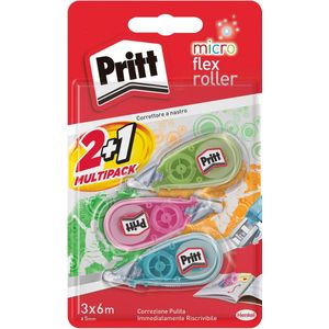 Pritt micro correctieroller, 2  1 gratis, op blister