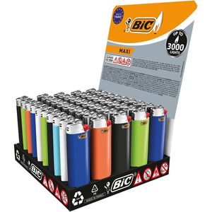 BIC Lighter Aansteker Maxi J26 Display(50stuks)