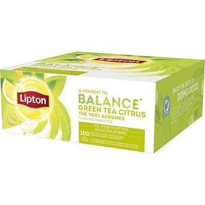 Lipton thee, Green Tea Citrus, pak van 100 zakjes