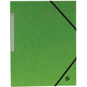 Pergamy elastomap 3 kleppen groen, pak van 10 stuks