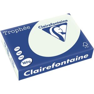 Clairefontaine Trophée Pastel, gekleurd papier, A4, 160 g, 250 vel, lichtgroen