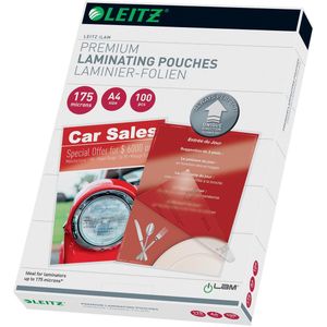 Leitz Ilam lamineerhoes ft A4, 350 micron (2 x 175 micron), pak van 100 stuks