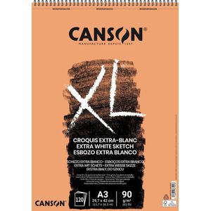 Canson schetsblok XL Extra White ft 29,7 x 42 cm (A3)