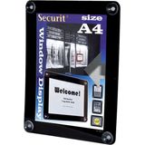 Securit vitrine posterframe A4, zwart