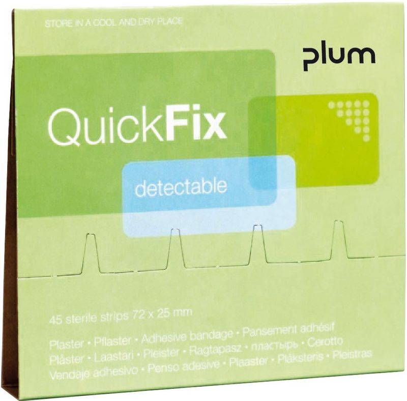 Plum - Quickfix - HACCP Pleisters - Blauw - 72 x 25 mm - 45 Stuks