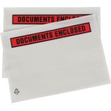 Paklijstenvelop Dokulops A5, ft 225 x 160 mm, doos van 1000 stuks, tekst: documents enclosed