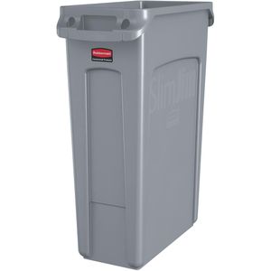 Rubbermaid afvalcontainer Slim Jim, 87 liter, grijs