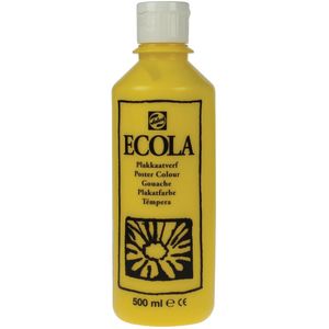 Talens Ecola plakkaatverf flacon van 500 ml, geel