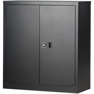 Bisley draaideurkast, ft 100 x 91,4 x 40 cm (h x b x d), 1 legbord, zwart