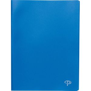Pergamy showalbum, voor ft A4, met 80 transparante tassen, blauw