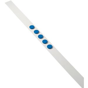Dahle wandlijst lengte 1 m, met 5 blauwe magneten diameter 32 mm