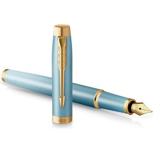 Parker IM Rituals vulpen, turkoois GT, fijn, giftbox