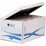 Bankers Box basic, flip top maxi inclusief 6 transfer archiefdozen ft A4 met een rug van 8 cm