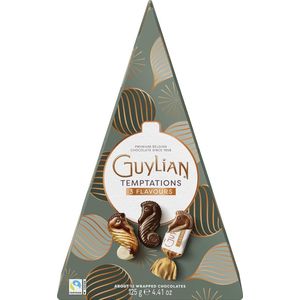 Guylian chocolade Temptations Mix, Kerstboom, doos van 125 g