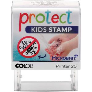 Colop printer 20 Microban, Protect kids stamp, stempel die kinderen helpt hun handen goed te wassen