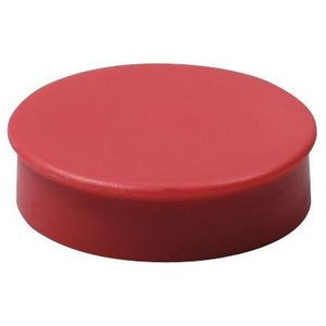 Nobo Magneten, diameter 38 mm, rood, blister van 4 stuks