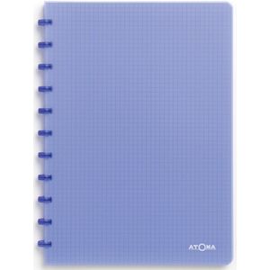 Atoma Trendy schrift, ft A4, 144 bladzijden, geruit 5 mm, transparant blauw