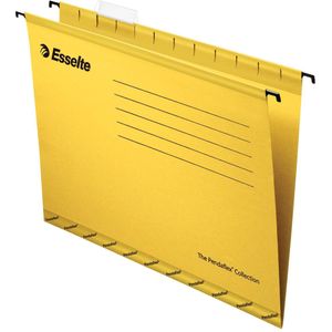 Esselte hangmappen voor laden Classic tussenafstand 330 mm, geel, doos van 25 stuks
